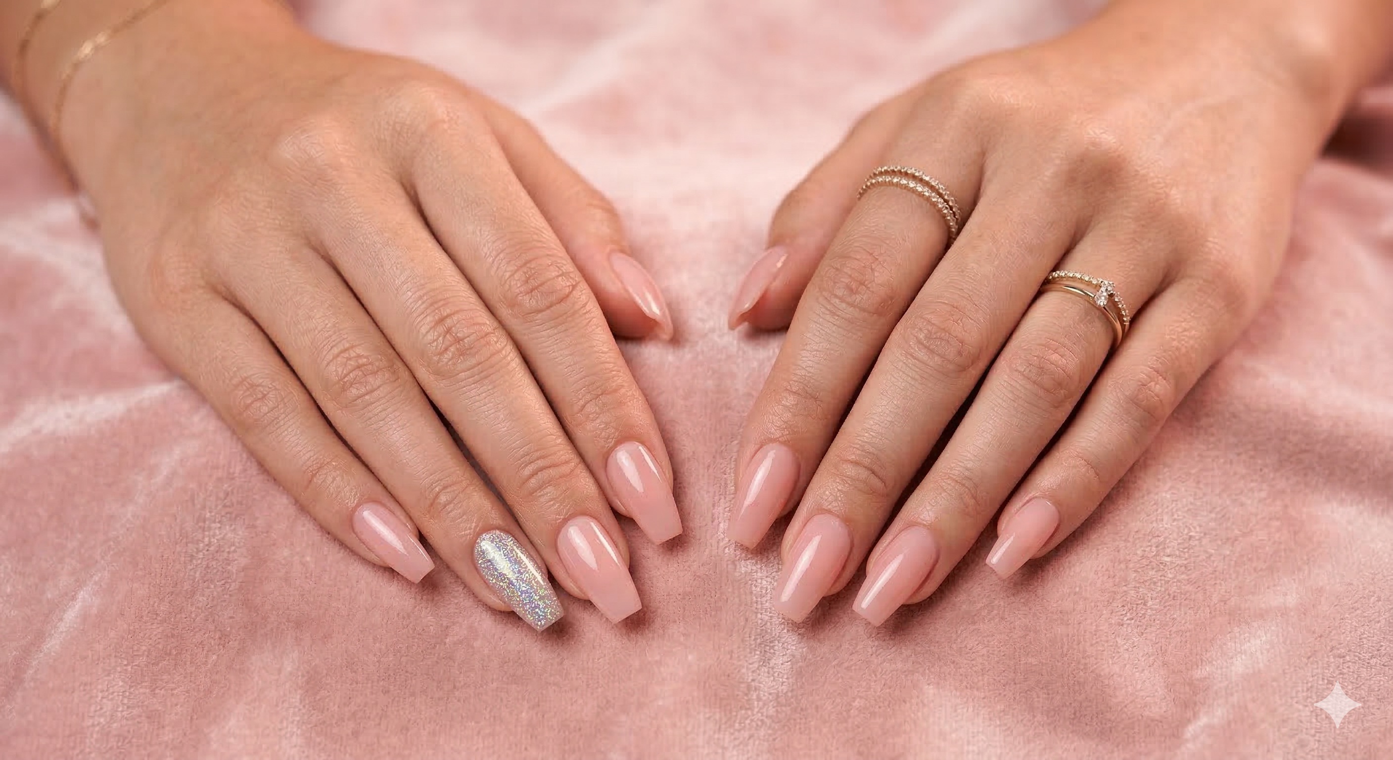 Uñas esculturales con nail art en MaGaShiu